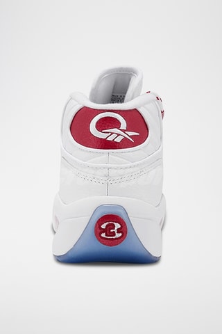 Hoge Leren Sneakers Question Mid - Wit