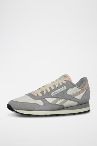 Leren Hardloopschoenen Classic - Grijs