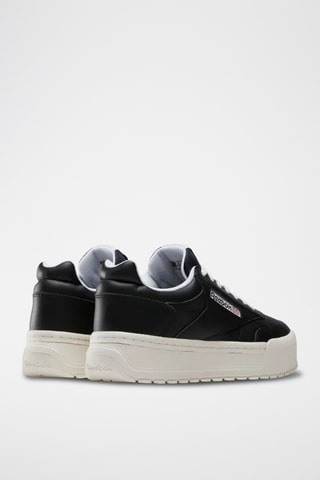 Leren Platform Sneakers Club C 85 Megacourt - Zwart