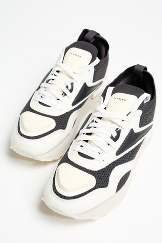 Leren Sneakers Nylon Plus - Wit