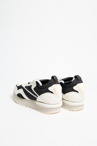 Leren Sneakers Nylon Plus - Wit