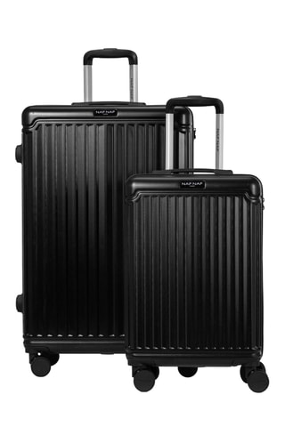 Valise cabine et valise grand volume (S/L) Belle - Noir - 55/75 cm