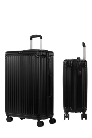 Valise cabine et valise grand volume (S/L) Belle - Noir - 55/75 cm