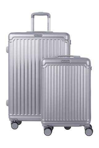 Valise cabine et valise grand volume (S/L) Belle - Argenté - 55/75 cm