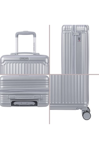 Valise cabine et valise grand volume (S/L) Belle - Argenté - 55/75 cm