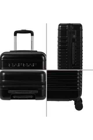 Set de 3 valises (S/M/L) Daisy - Noir - 55/65/75 cm