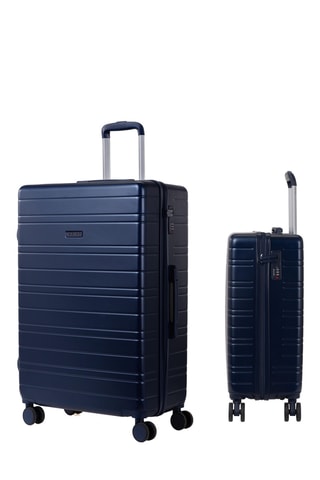 Valise cabine et valise grand volume (S/L) Tiana - Bleu marine - 55/75 cm