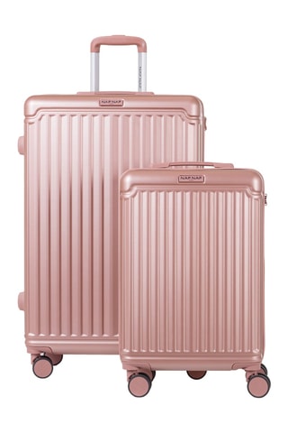 Valise cabine et valise grand volume (S/L) Belle - Rose - 55/75 cm