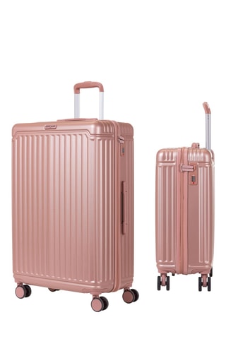 Valise cabine et valise grand volume (S/L) Belle - Rose - 55/75 cm