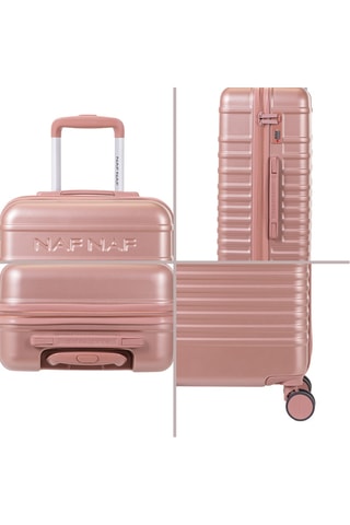 Set de 3 valises Daisy - Rose - 55/65/75 cm