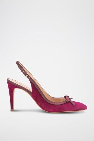 Sandales à talons en nubuck Alba - Rose