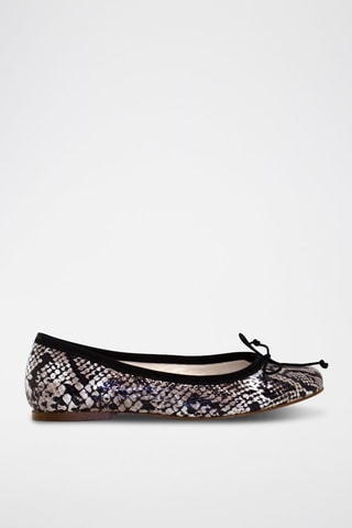 Ballerines en cuir - Noir