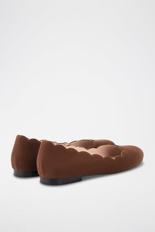 Ballerines en nubuck - Marron