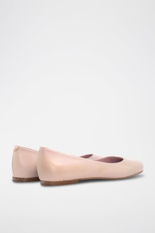 Ballerines en cuir - Nude