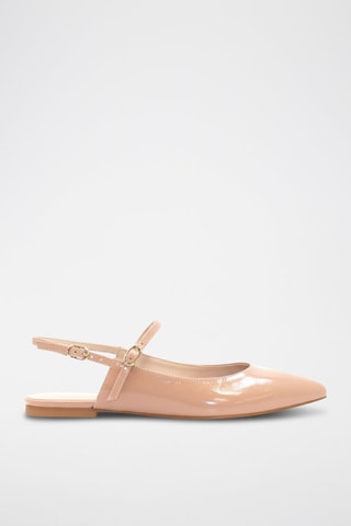 Escarpins en cuir verni - Nude