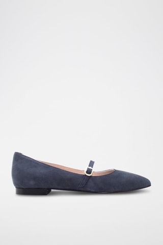 Nubuck Mary Janes - Grijs