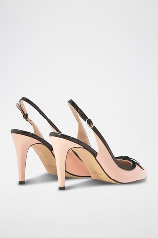 Sandales à talons en cuir Annette - Beige