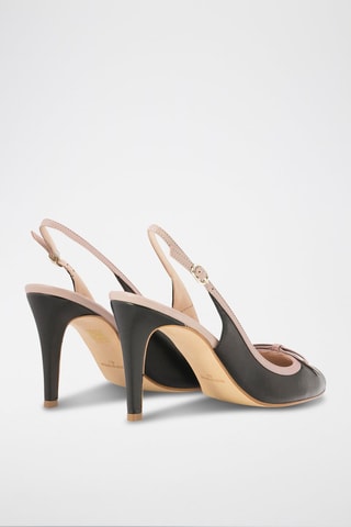 Leren Sandalen met Hak Alba - Zwart