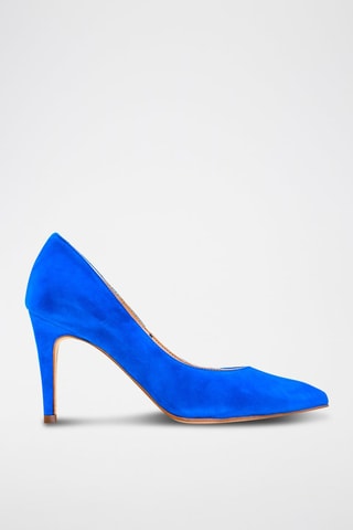 Escarpins en cuir suédé - Bleu