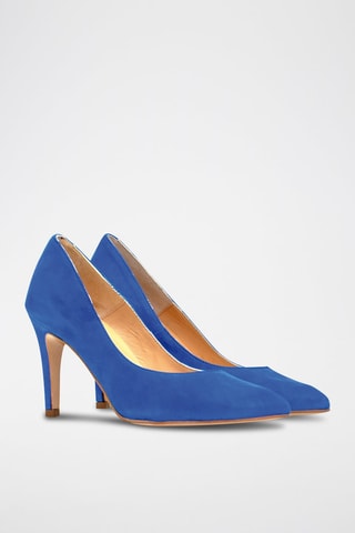 Escarpins en cuir suédé - Bleu