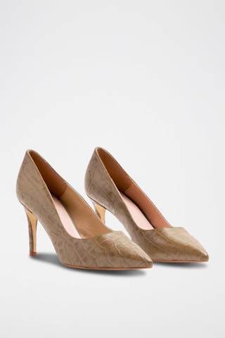 Escarpins en cuir Serena - Marron