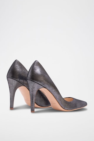 Leren Pumps Heidi - Grijs 