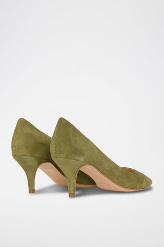 Escarpins  en nubuck Amanda - Vert