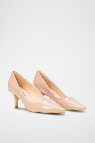 Escarpins en cuir verni Amanda - Beige
