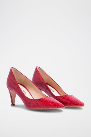 Escarpins en cuir Amanda - Rouge