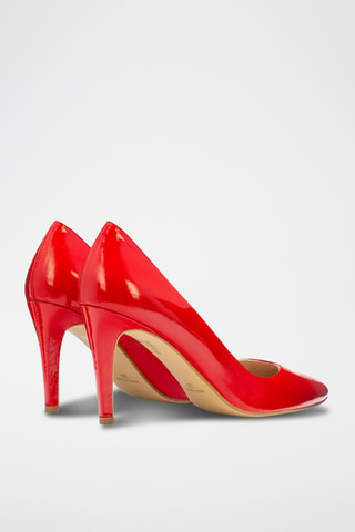 Escarpins en cuir verni - Rouge