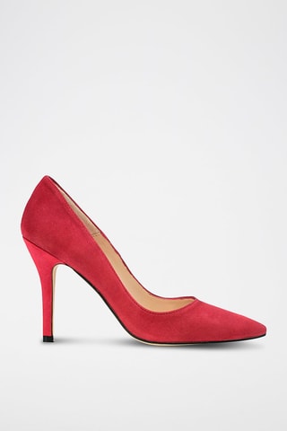 Escarpins en nubuck Brigitte - Rouge