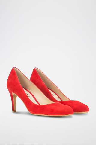 Escarpins en nubuck Otilia - Rouge