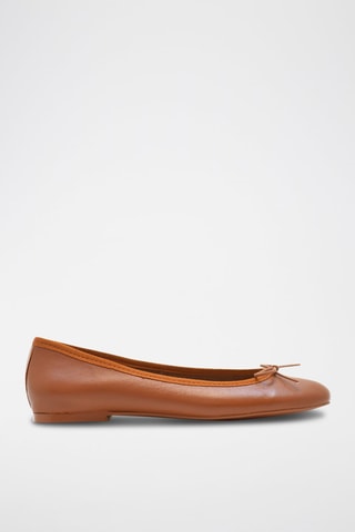 Ballerines en cuir Mariane - Marron