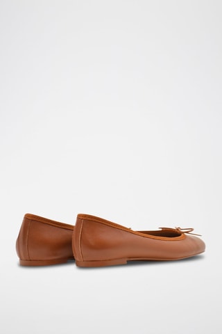 Ballerines en cuir Mariane - Marron