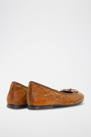 Ballerines en cuir Deborah - Camel