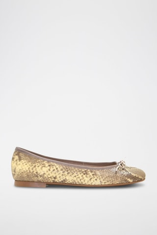 Ballerines en cuir Deborah - Doré