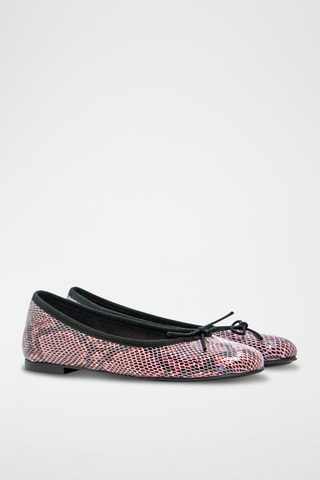 Ballerines en cuir Deborah - Noir