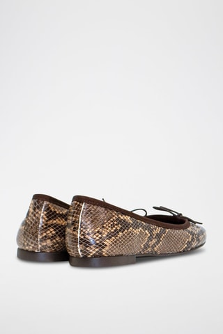 Ballerines en cuir Deborah - Marron