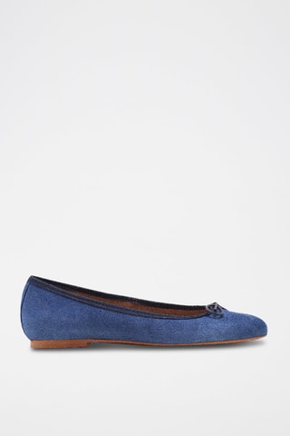 Ballerines en nubuck Mariane - Bleu