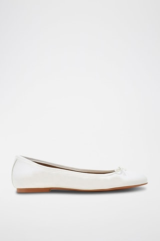 Ballerines en cuir Mariane - Blanc