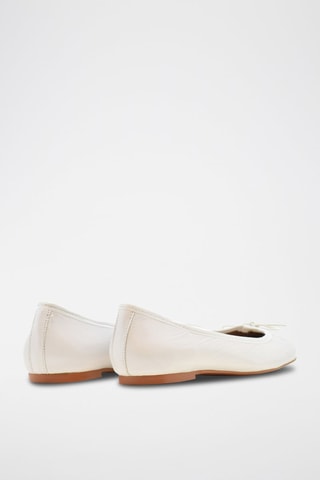 Ballerines en cuir Mariane - Blanc