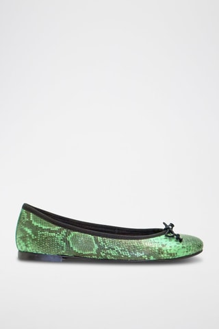 Ballerines en cuir Deborah - Vert