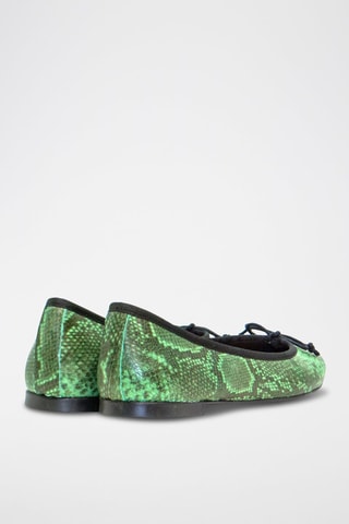 Ballerines en cuir Deborah - Vert