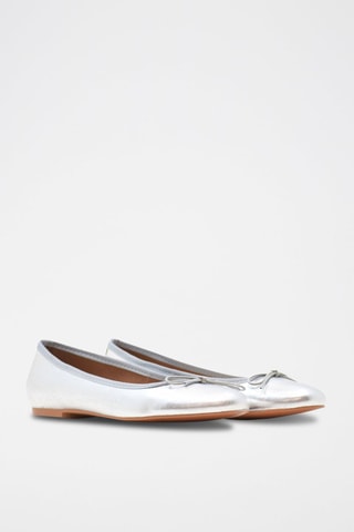 Ballerines en cuir Mariane - Argenté