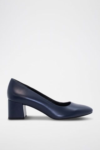 Mary Janes met Hak - Marineblauw