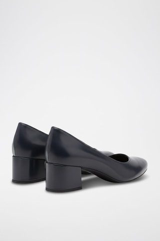 Mary Janes met Hak - Marineblauw
