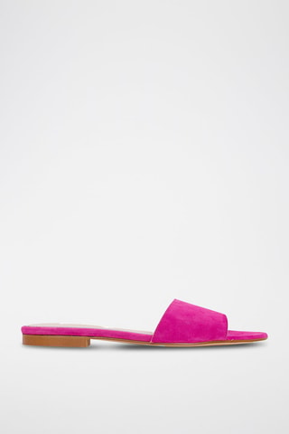 Leren Muiltjes - Fuchsia