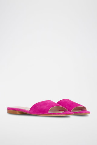 Leren Muiltjes - Fuchsia