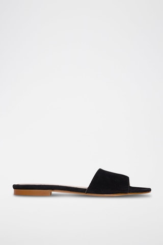 Mules en nubuck Mayka - Noir