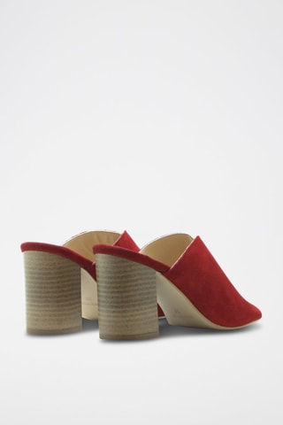 Nubuck Muiltjes met Hak Colette - Roze